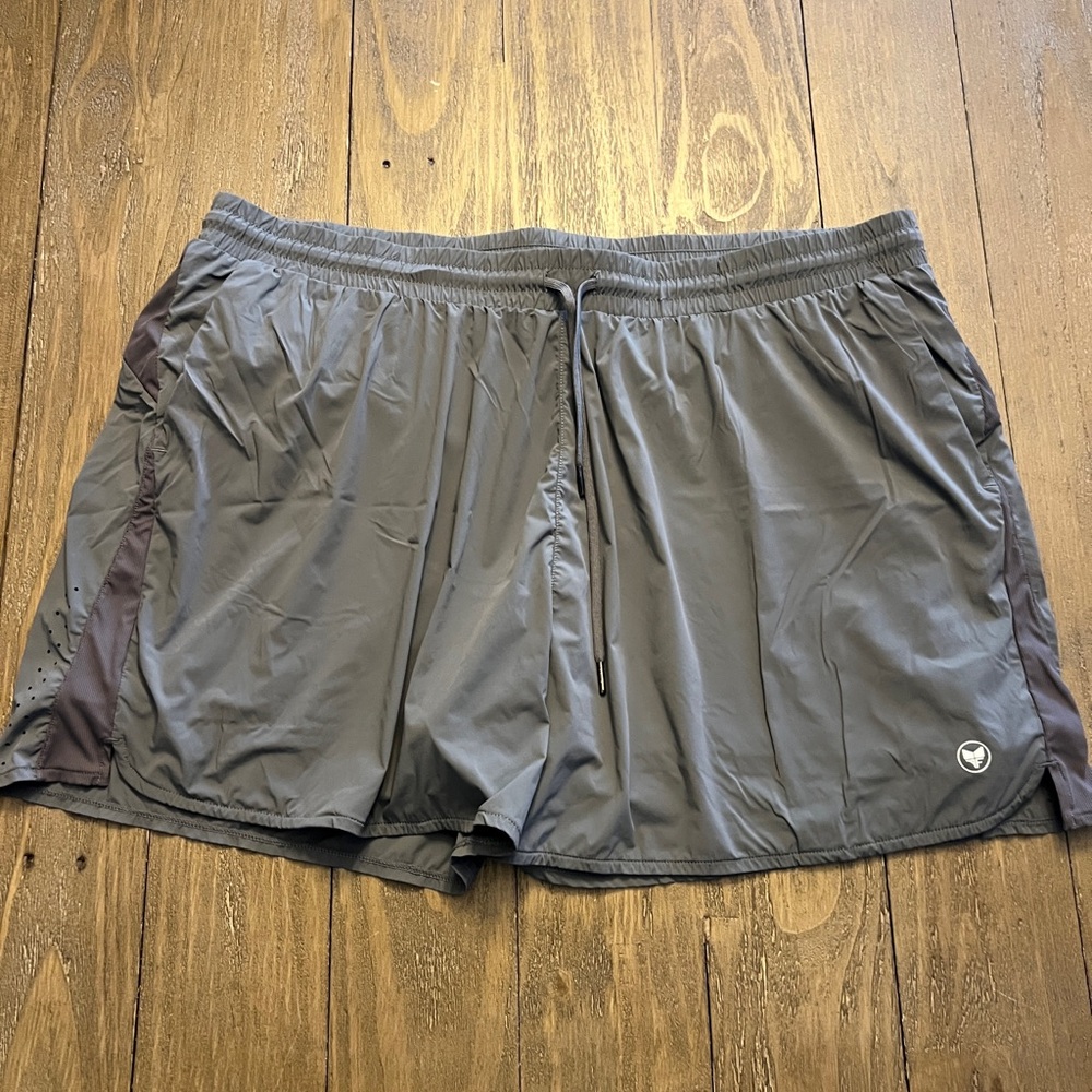 Alpha Forward XXL Gray Athletic Running Shorts
